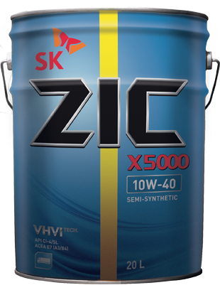 ZIC X5000 10W40  п/синт   20л