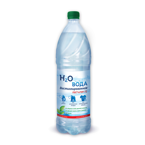 Вода дистиллированная Н2О 1л