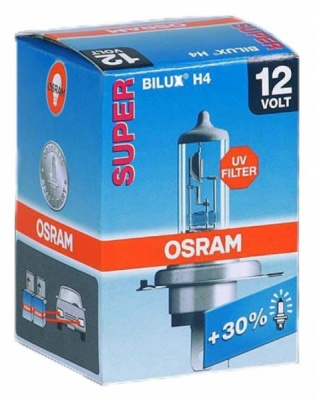 Лампа 64193 SUP OSRAM H4 12V 60/55W P43t-38+30%