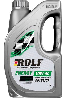 ROLF Energy SAE 10W40 API SL/CF 4л (пластик)