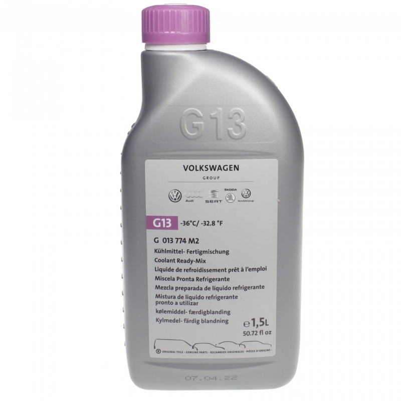Антифриз VAG Coolant Ready Mix G13 (фиолетовый) 1.5л