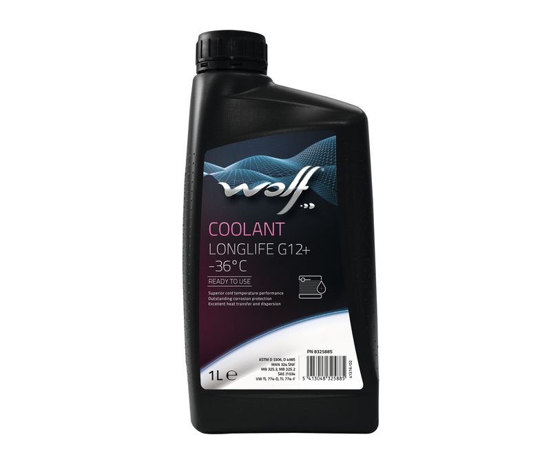Антифриз WOLF COOLANT LONGLIFE 36°C G12+ 1л (розовый)