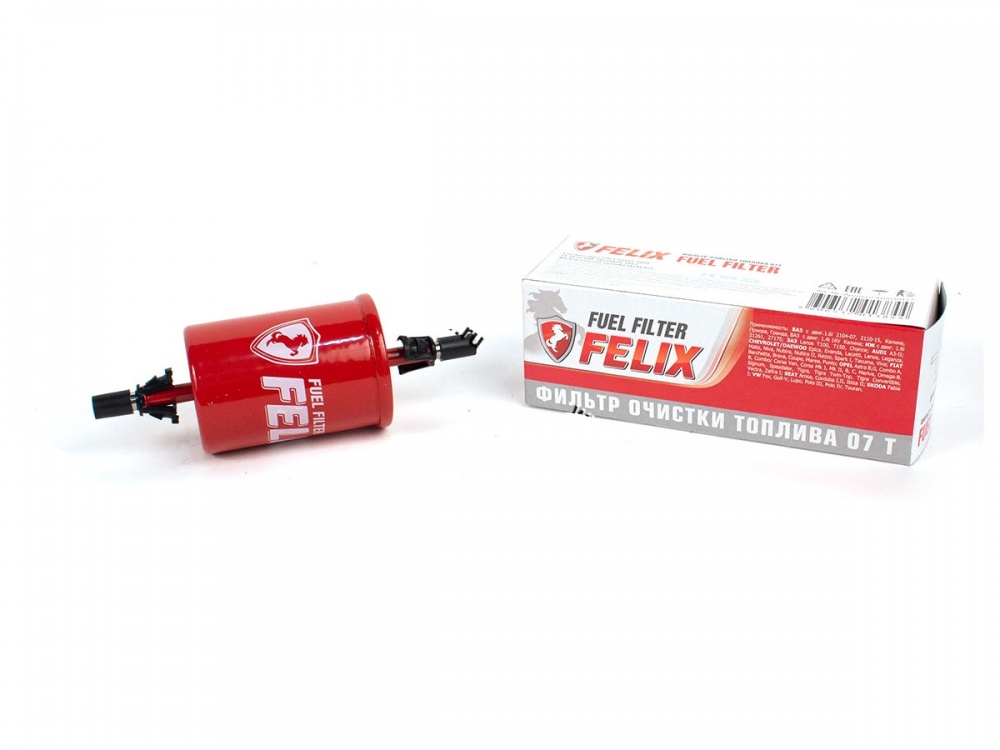 Фильтр топливный 2110-2115, 2123, 2170, 1118, 2190 инжектор Felix  07-T металл  ТС
