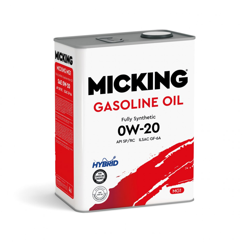 Micking Gasoline Oil MG1 0W20 API SP/RC 4л