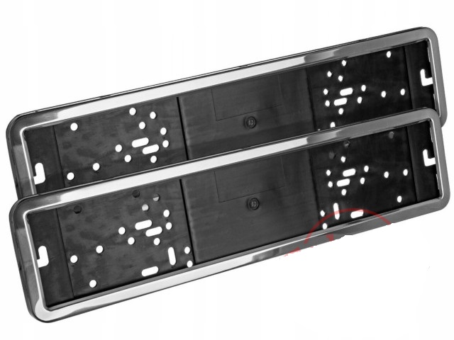 Рамка № пластик, хромированная окантовка (комп. 2шт) 29138