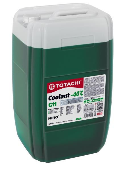 Антифриз TOTACHI NIRO Coolant Green -40C G11 20кг