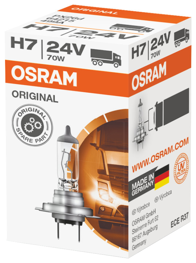 Лампа 64215 OSRAM Н7 24V 70W  3200K