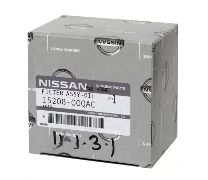 Фильтр масляный Nissan 1520800QAC  (ALMERA)