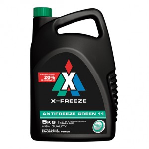 Антифриз X-Freeze Green (зеленый)  5кг Дзержинск