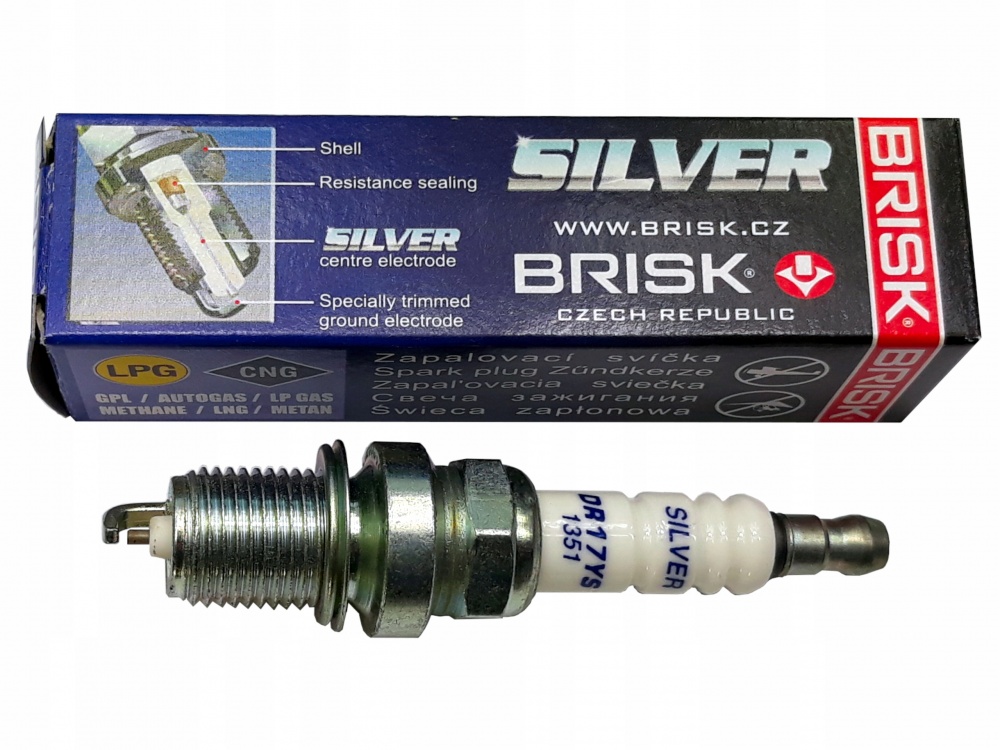 Свечи BRISK SILVER DR 17 YS (дв ЗМЗ 405,409 ЕВРО-3 газ/бензин)