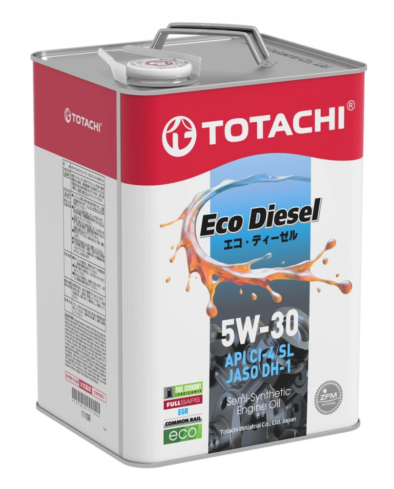 TOTACHI  Eco  Diesel  Semi-Synthetic  CI-4/CH-4/SL    5W30     6л