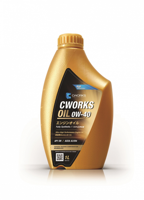 CWORKS OIL 0W40 API SN ACEA  A3/B4 1л