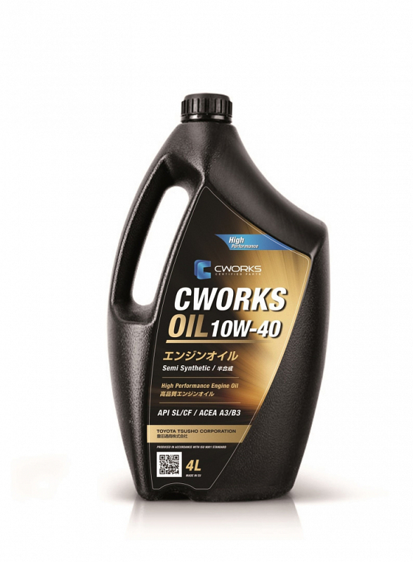 CWORKS OIL 10W40 API SL/CF ACEA  A3/B3 4л