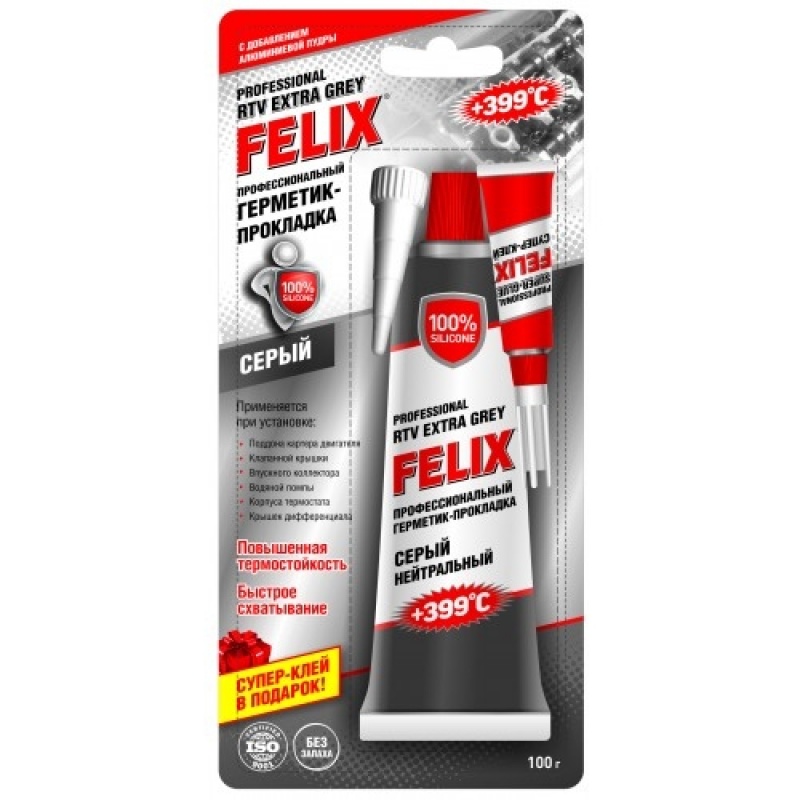 Герметик-прокладка FELIX (серый) 100г