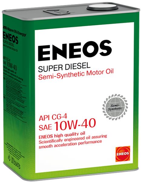 Моторное масло ENEOS SUPER DIESEL CG-4 10W40 4л (п/синт)