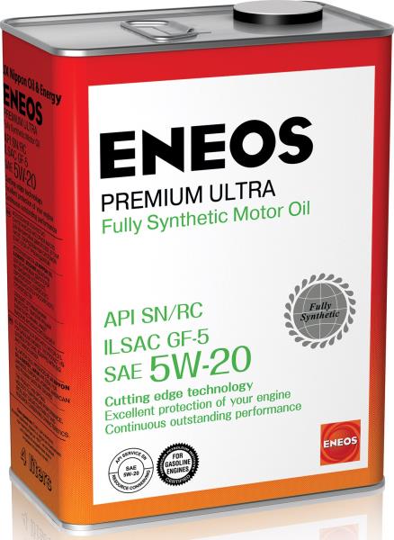 Моторное масло ENEOS PREMIUM ULTRA SN 5W20  4л (синт)