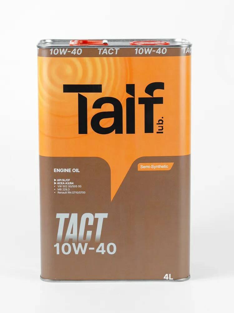TAIF TACT 10W40 4л  API: SL/CF
