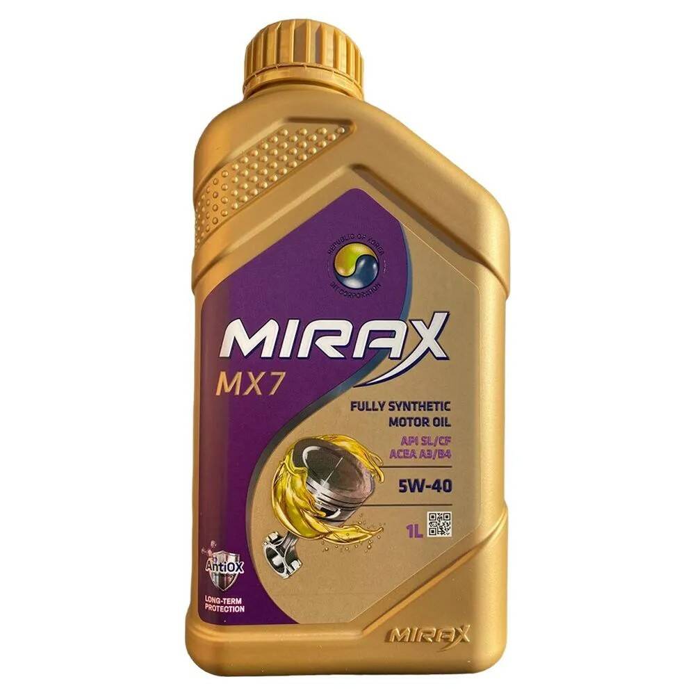 Mirax MX7 5W40 API SL/CF ACEA A3/B4 1л