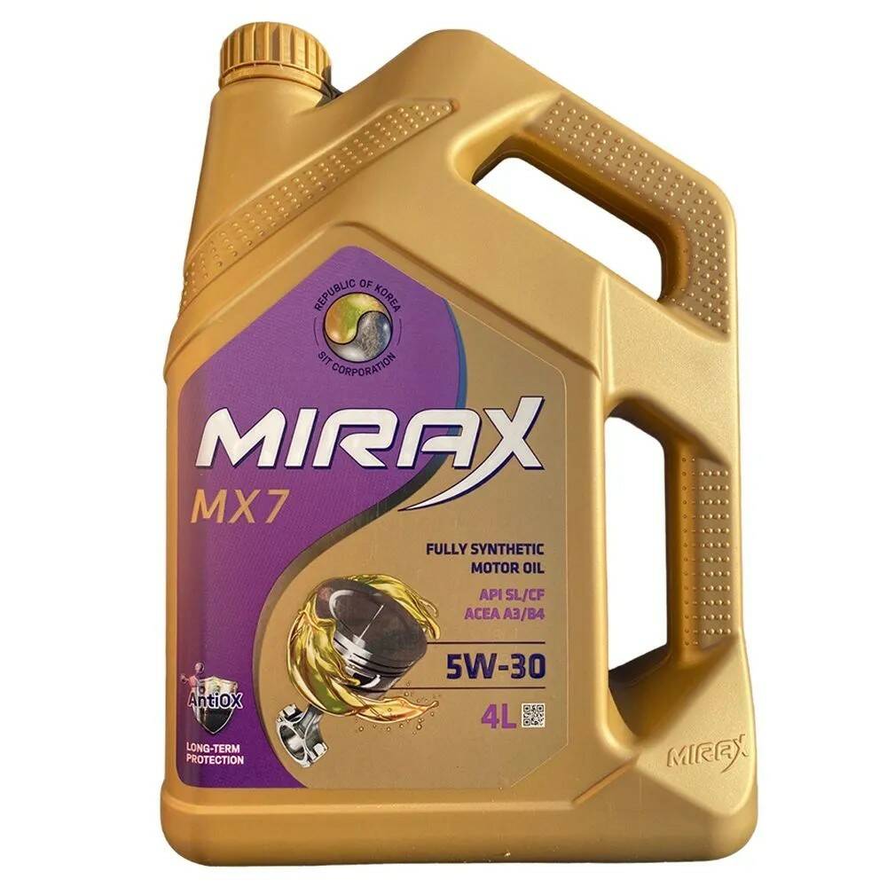 Mirax MX7 5W30 API SL/CF ACEA A3/B4 4л