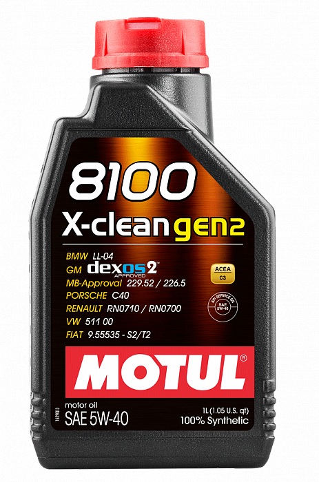 MOTUL 8100 X-Clean GEN2 5W40 1л (синт)