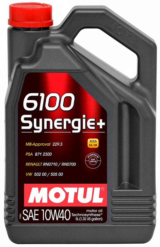 MOTUL 6100 Synergie Plus 10W40 4л (синт)
