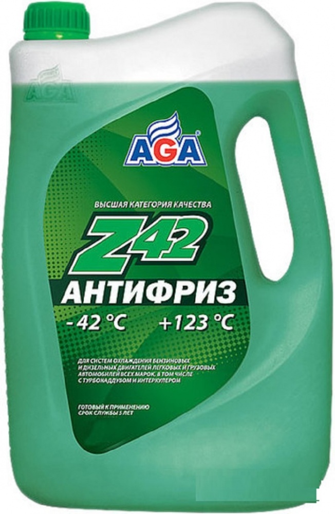 Антифриз AGA-049Z 42 (зеленый)  -42С до +123С 5л/5,3кг