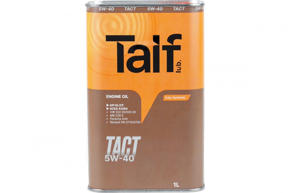 TAIF TACT 5W40 1л (синт)  API: SL/CF