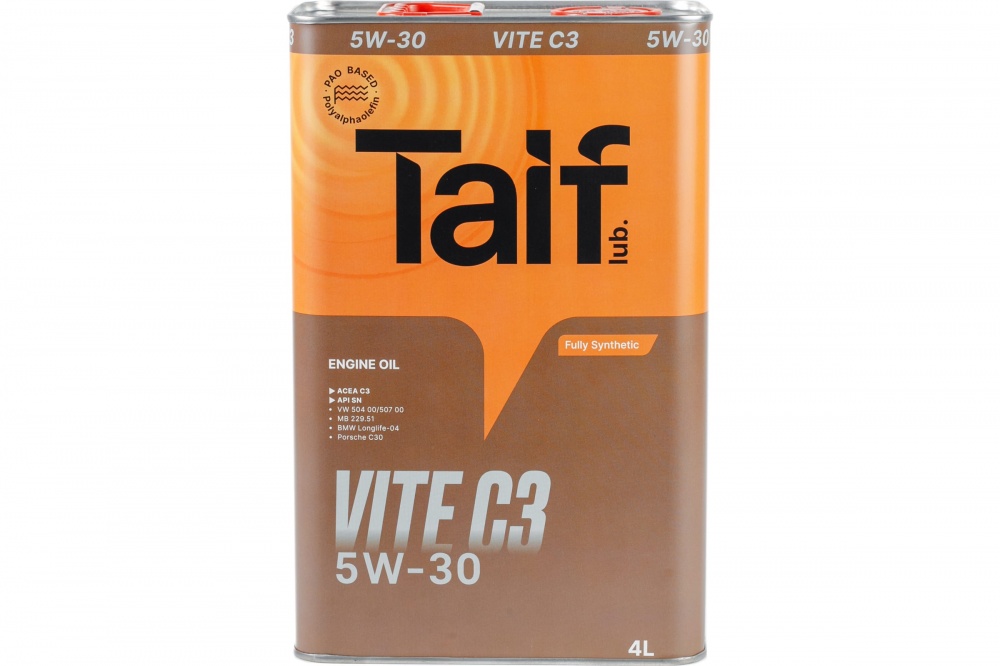 TAIF VITE 5W30 4л (синт)  API: SN  ACEA: C3