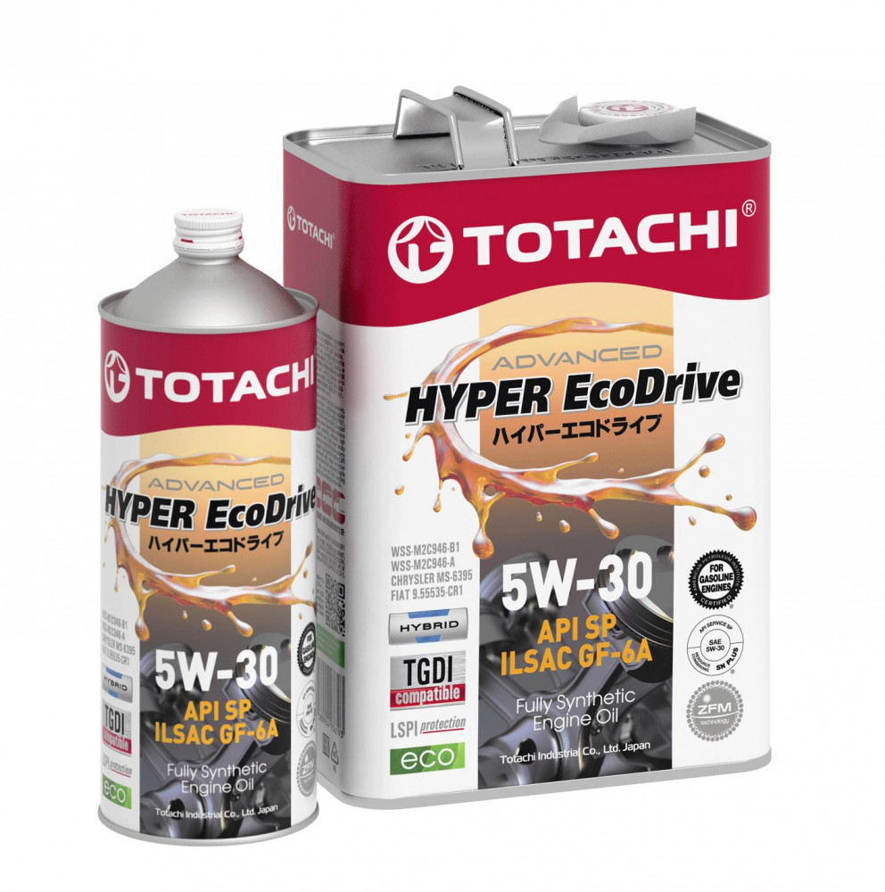 TOTACHI  HYPER Ecodrive Fully Synthetic SP/GF-6A   5W30 АКЦИЯ 4л+1л