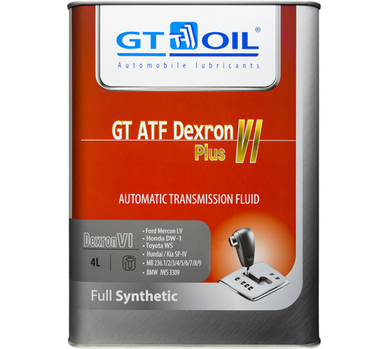 GT OIL  ATF DEXRON VI PLUS 4л (АКПП)