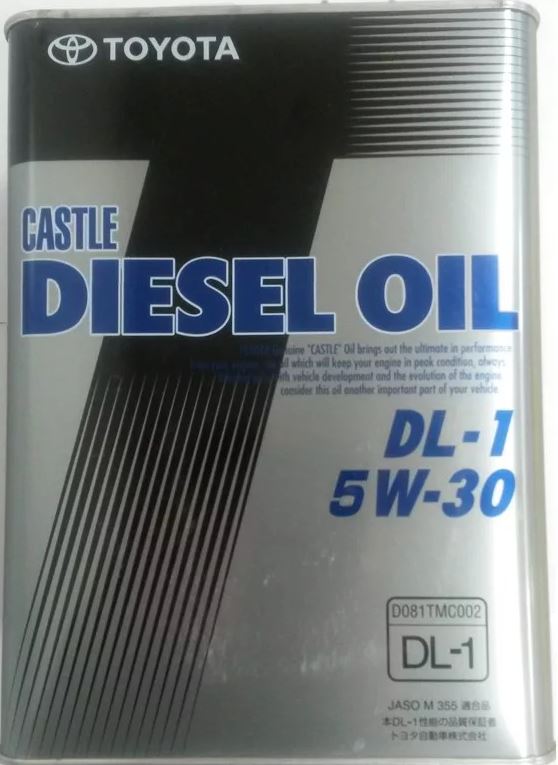 TOYOTA Castle Diesel Oil DL-1 SAE 5W30 4л  JP