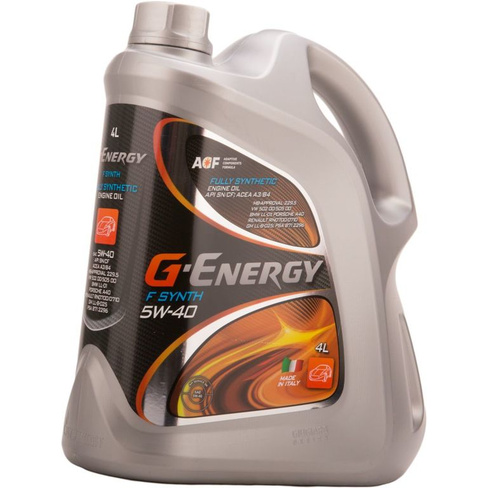 Моторное масло G-Energy F Synth 5W40 4л (синт)