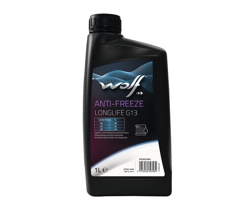 Антифриз WOLF ANTI-FREEZE LONGLIFE G13 1л (фиолетовый) концентрат