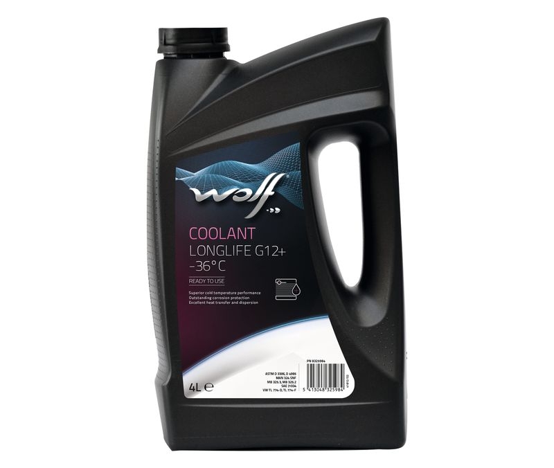 Антифриз WOLF COOLANT LONGLIFE 36°C G12+ 4л (розовый)