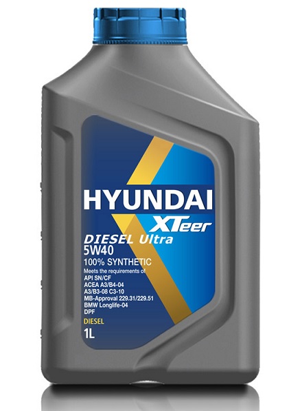 HYUNDAI Xteer Diesel Ultra 5W40 1л 1011223