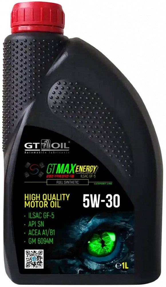 GT OIL Max Energy 5W30 1л API SN  ILSAC GF-5