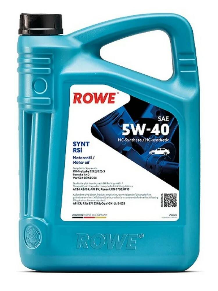 ROWE HIGHTEC SYNT RSi 5W40 5л (синт)