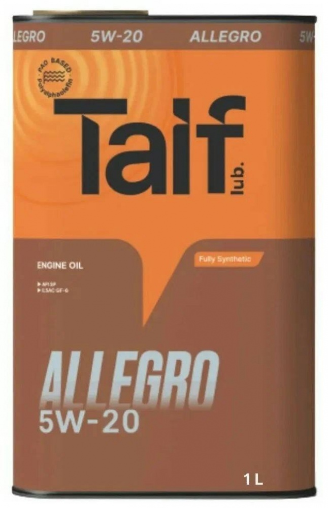 TAIF ALLEGRO 5W20 1л  SP, GF-6