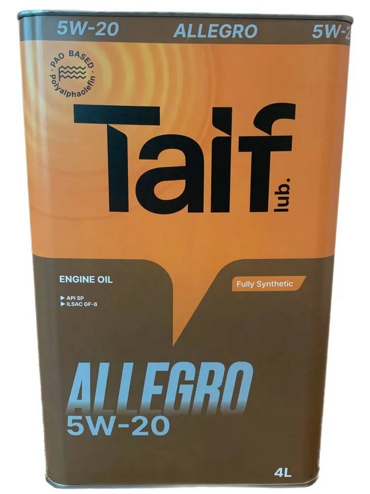 TAIF ALLEGRO 5W20 4л  SP, GF-6