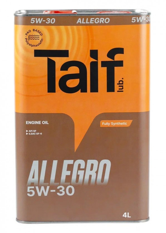 TAIF ALLEGRO 5W30 4л  SP, GF-6