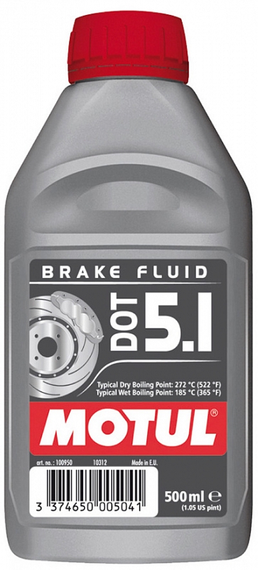 Тормозная жидкость MOTUL DOT 5.1 Brake Fluid 500мл (синт)