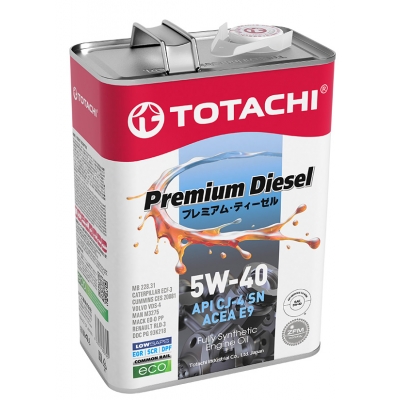 TOTACHI  Premium Diesel  Fully Synthetic  CJ-4/SM     5W40      4л