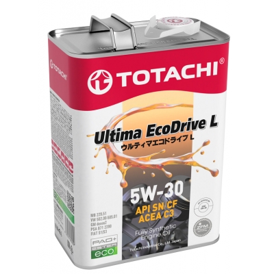 TOTACHI  Ultima EcoDrive L  Fully Synthetic  SN/CF  5W30     4л