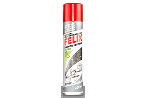 Полироль пластика / ЯБЛОКО аэроз 400мл FELIX