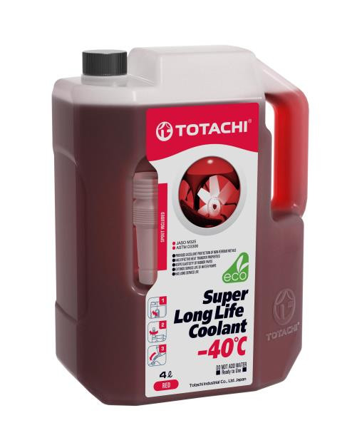 Антифриз TOTACHI SUPER LONG LIFE COOLANT Red -40C  4л